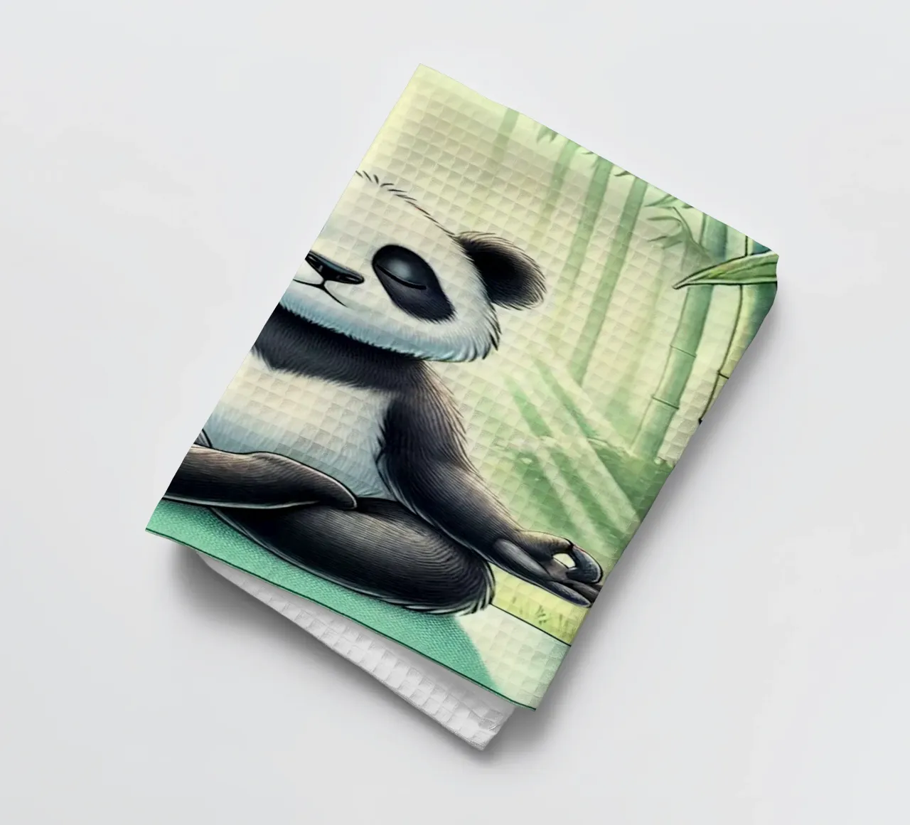 Panda Yogi Serenity canovaccio da cucina da FluffyToons