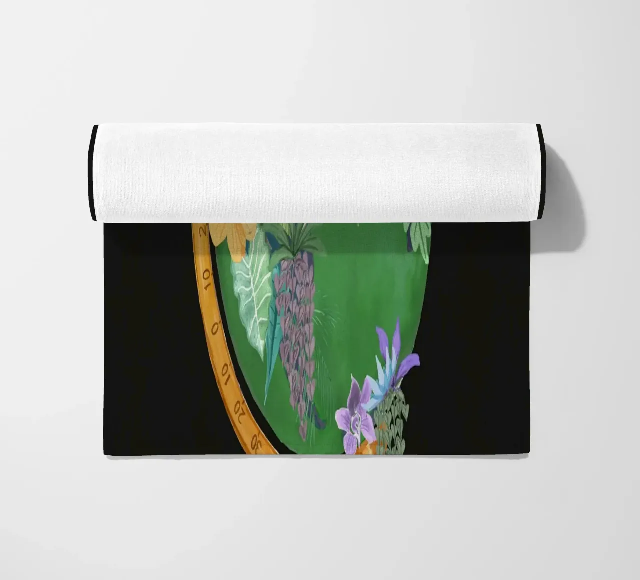 Fiori botanici Vintage Globo del mondo Un pianeta ambiente telo mare da This Wild Soul - Illustration