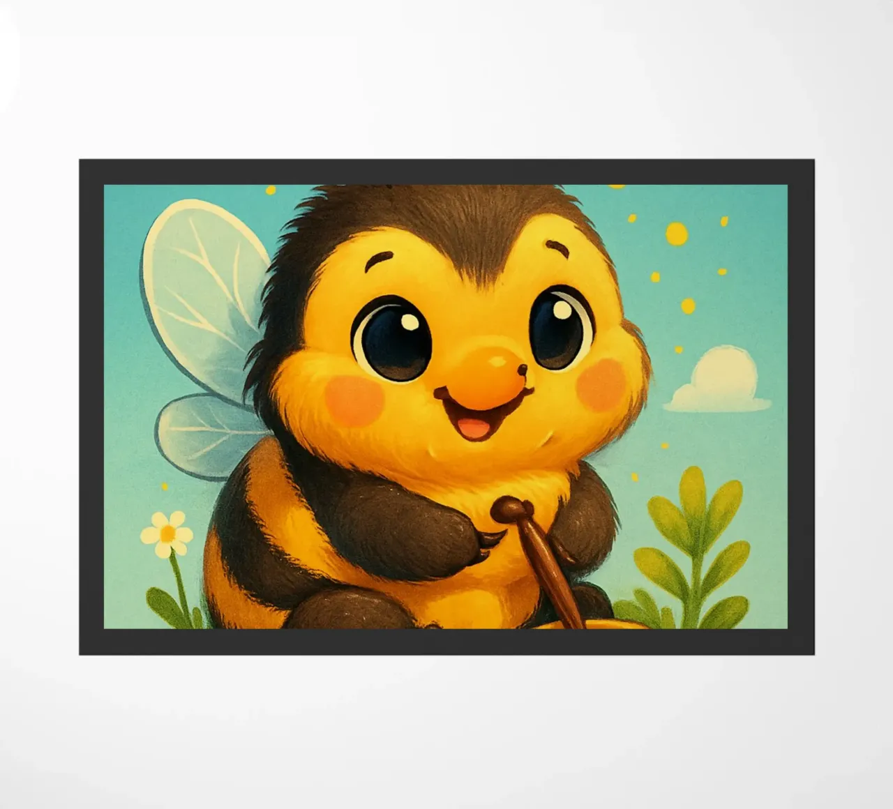 Bumble Buddy doormat by FluffyToons
