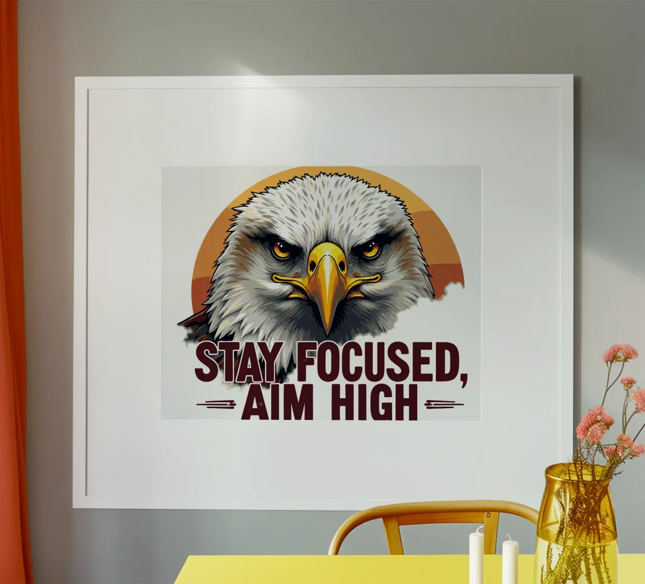 L'aigle majestueux : Concentration et ambition poster de artdesign1985