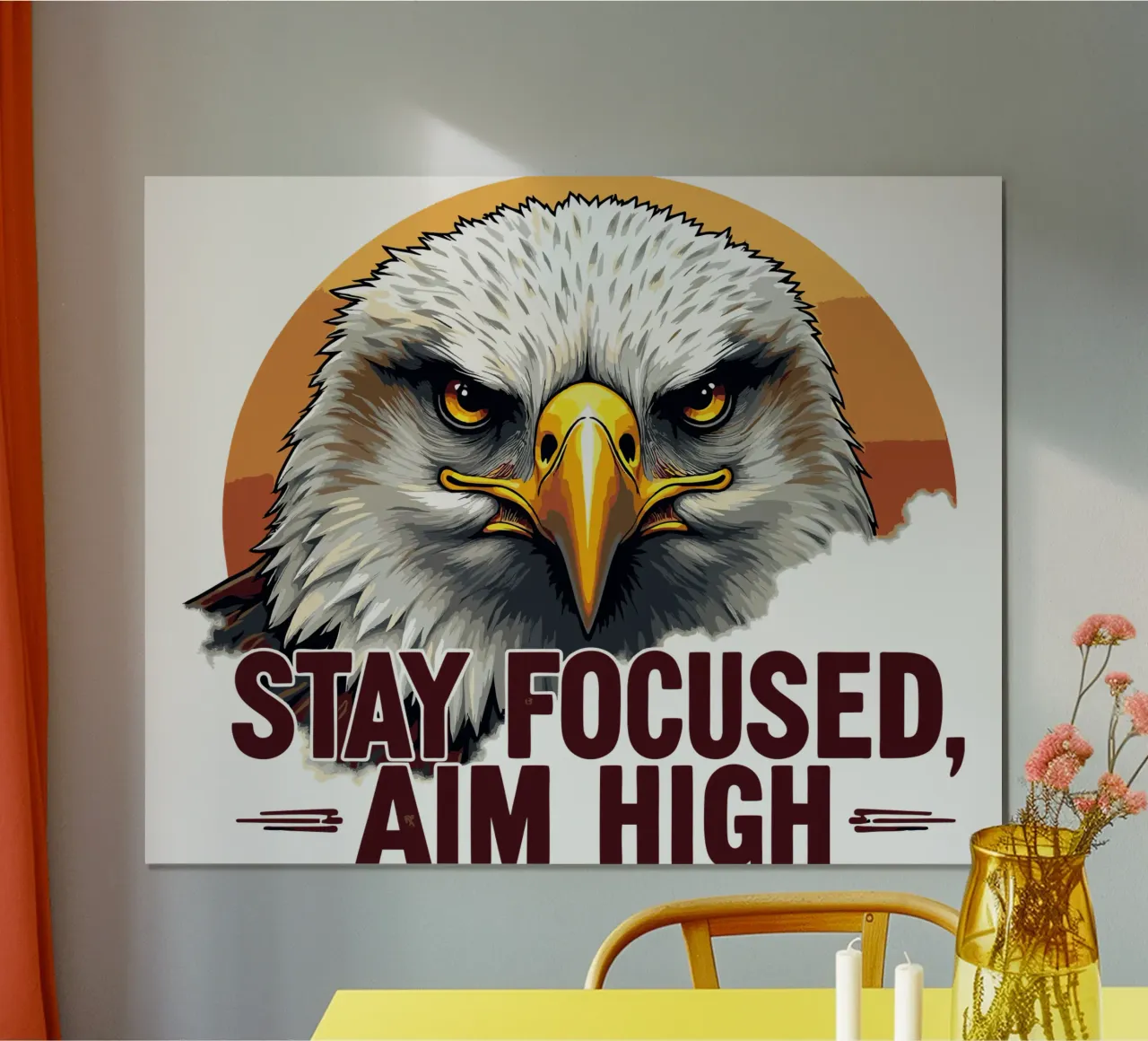 L'aigle majestueux : Concentration et ambition poster de artdesign1985
