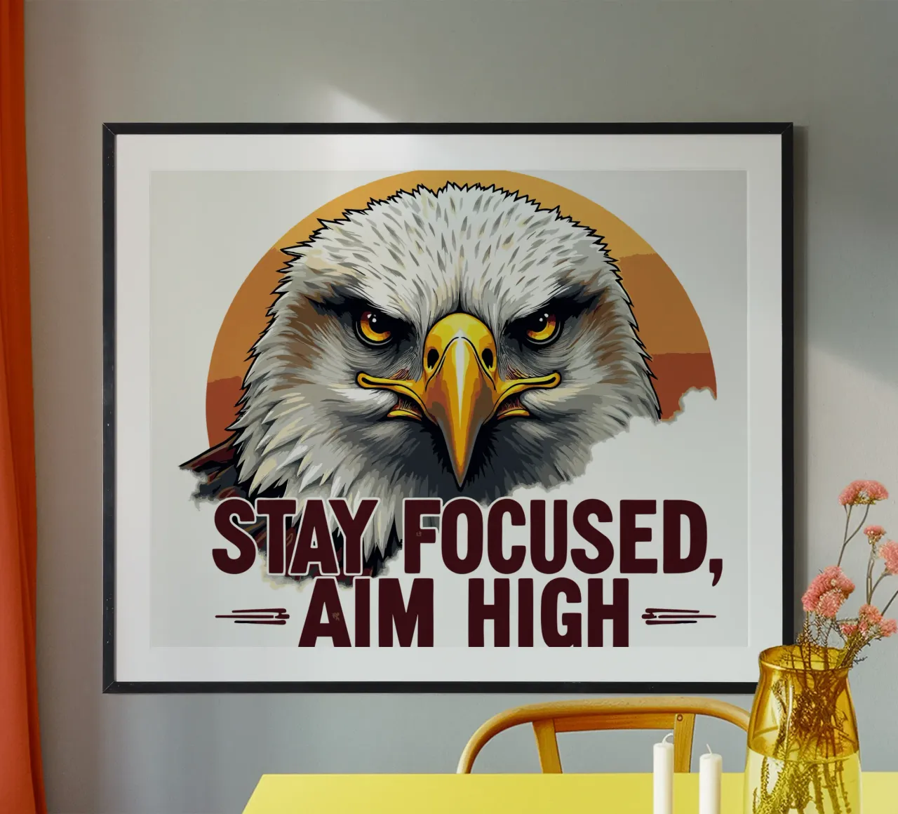 L'aigle majestueux : Concentration et ambition poster de artdesign1985