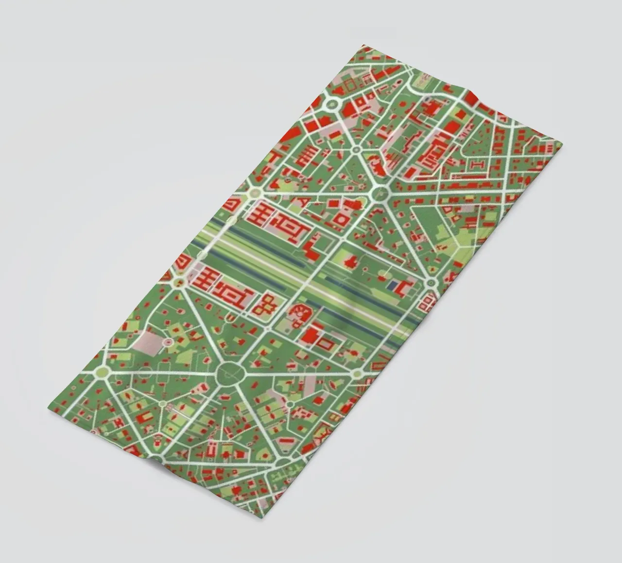 New Delhi Classic beach towel by Planos Urbanos