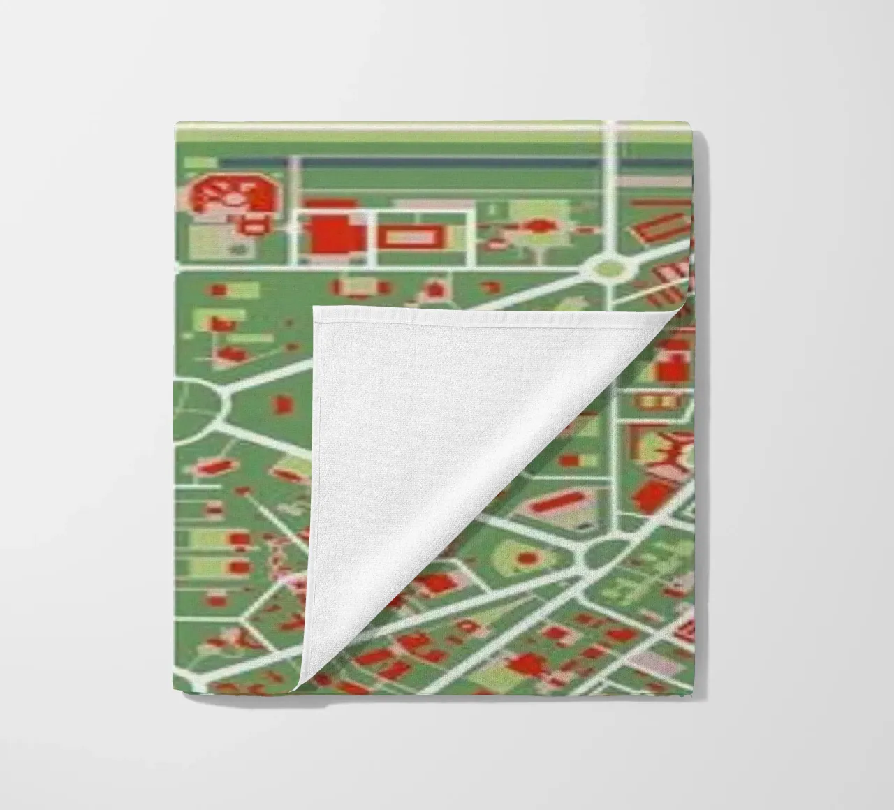 New Delhi Classic beach towel by Planos Urbanos