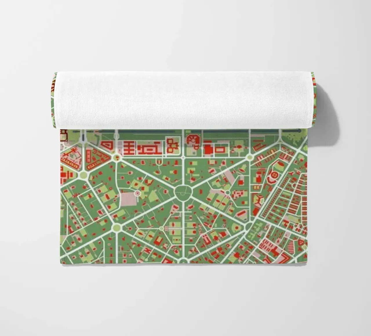 New Delhi Classic beach towel by Planos Urbanos