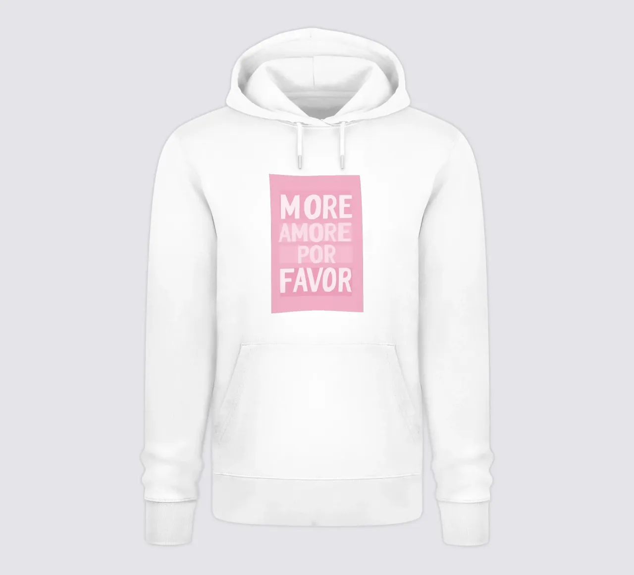 Rosa - più amore por favor felpa con cappuccio da Carinaprint