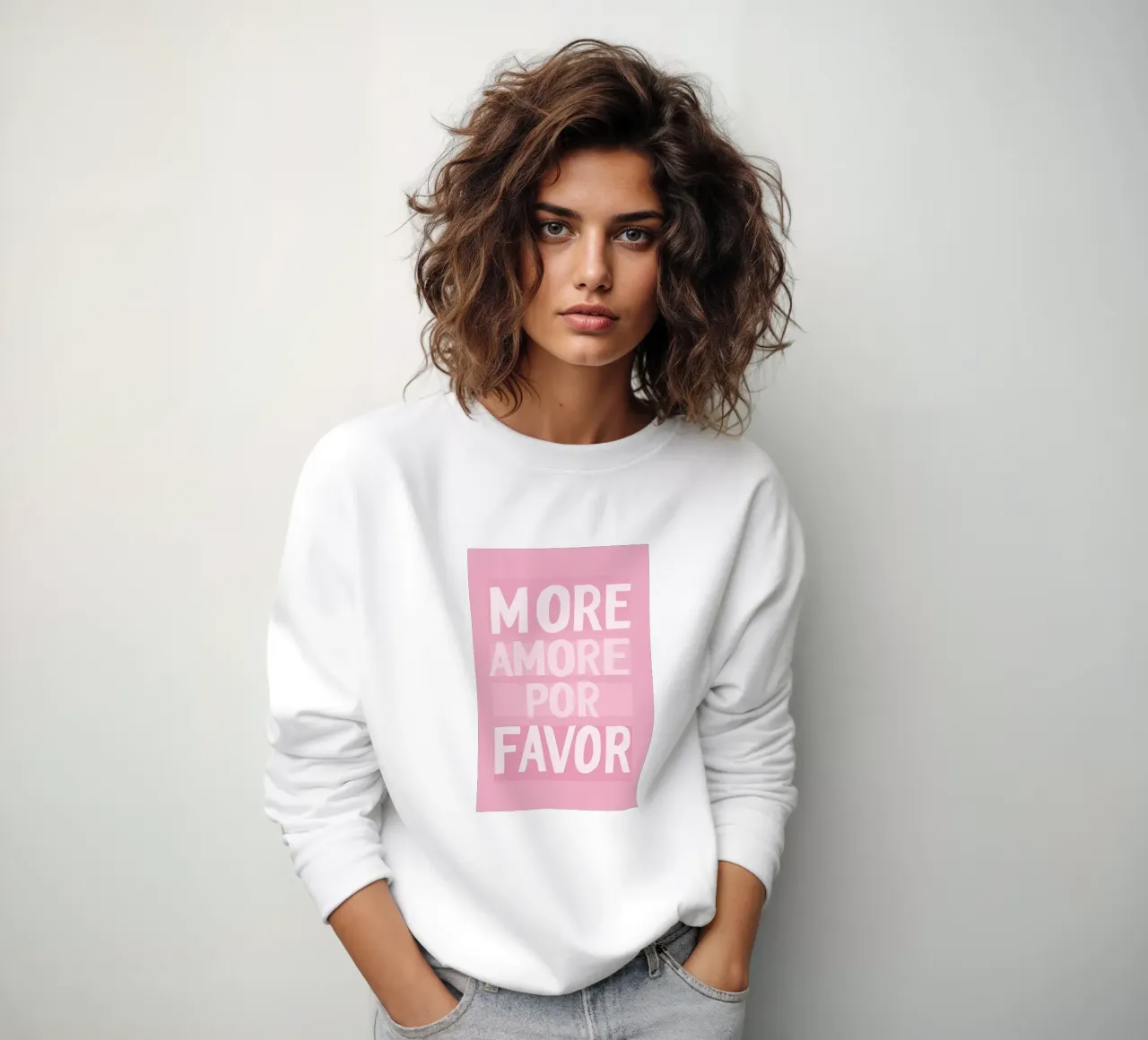 Rosa - più amore por favor felpa da Carinaprint