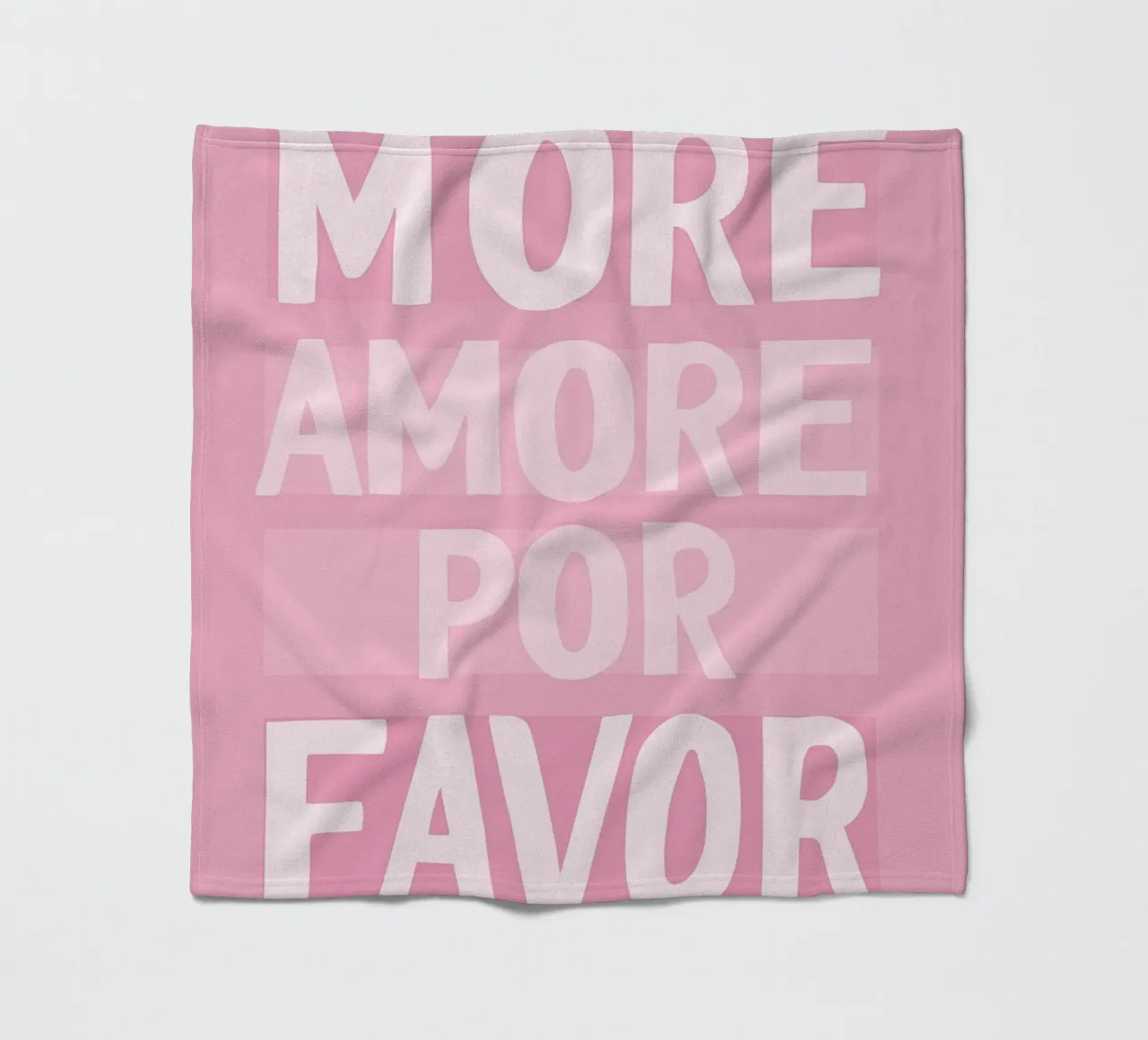Rosa - più amore por favor coperta in pile da Carinaprint