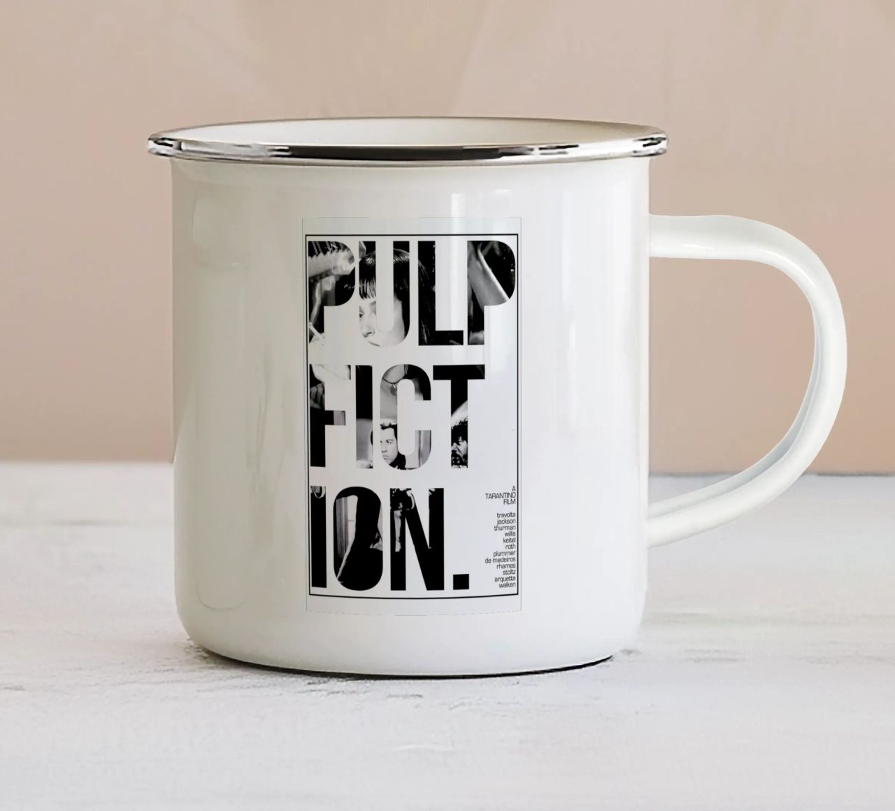 Pulp Fiction tazza in smalto da MD POSTERS