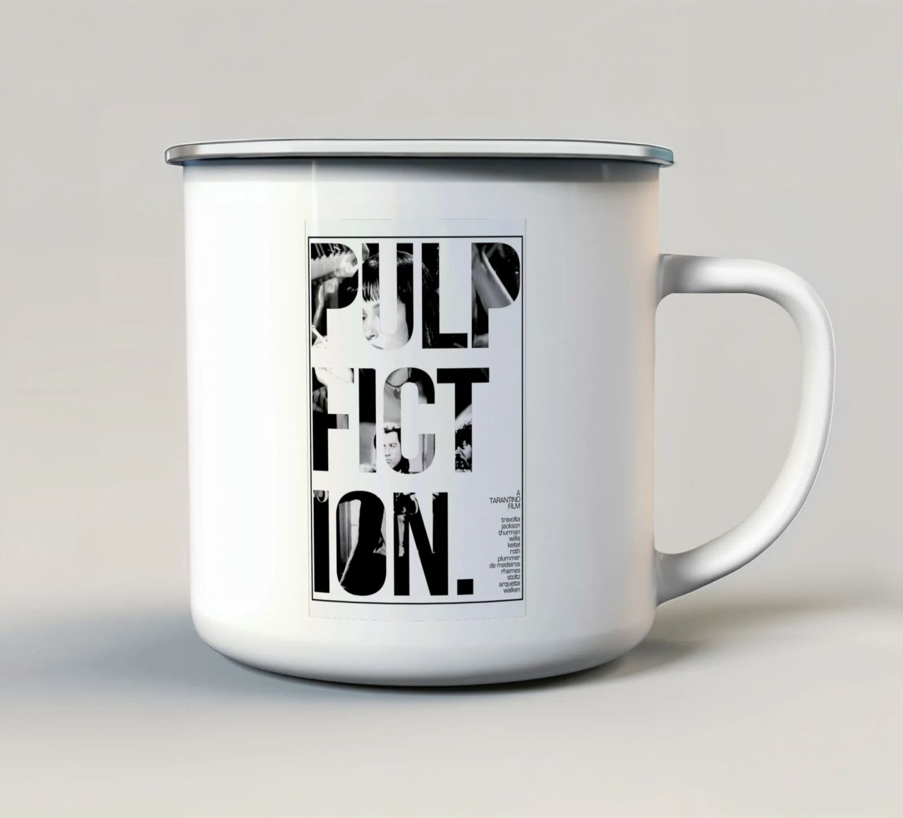 Pulp Fiction tazza in smalto da MD POSTERS