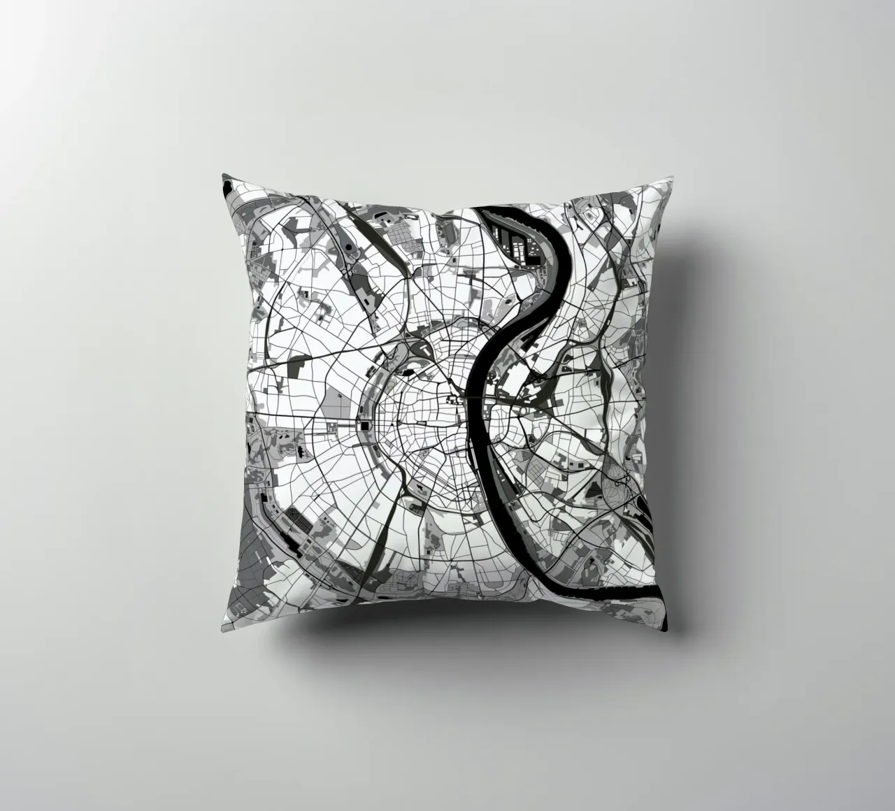 Cologne Black & White cuscino da Planos Urbanos