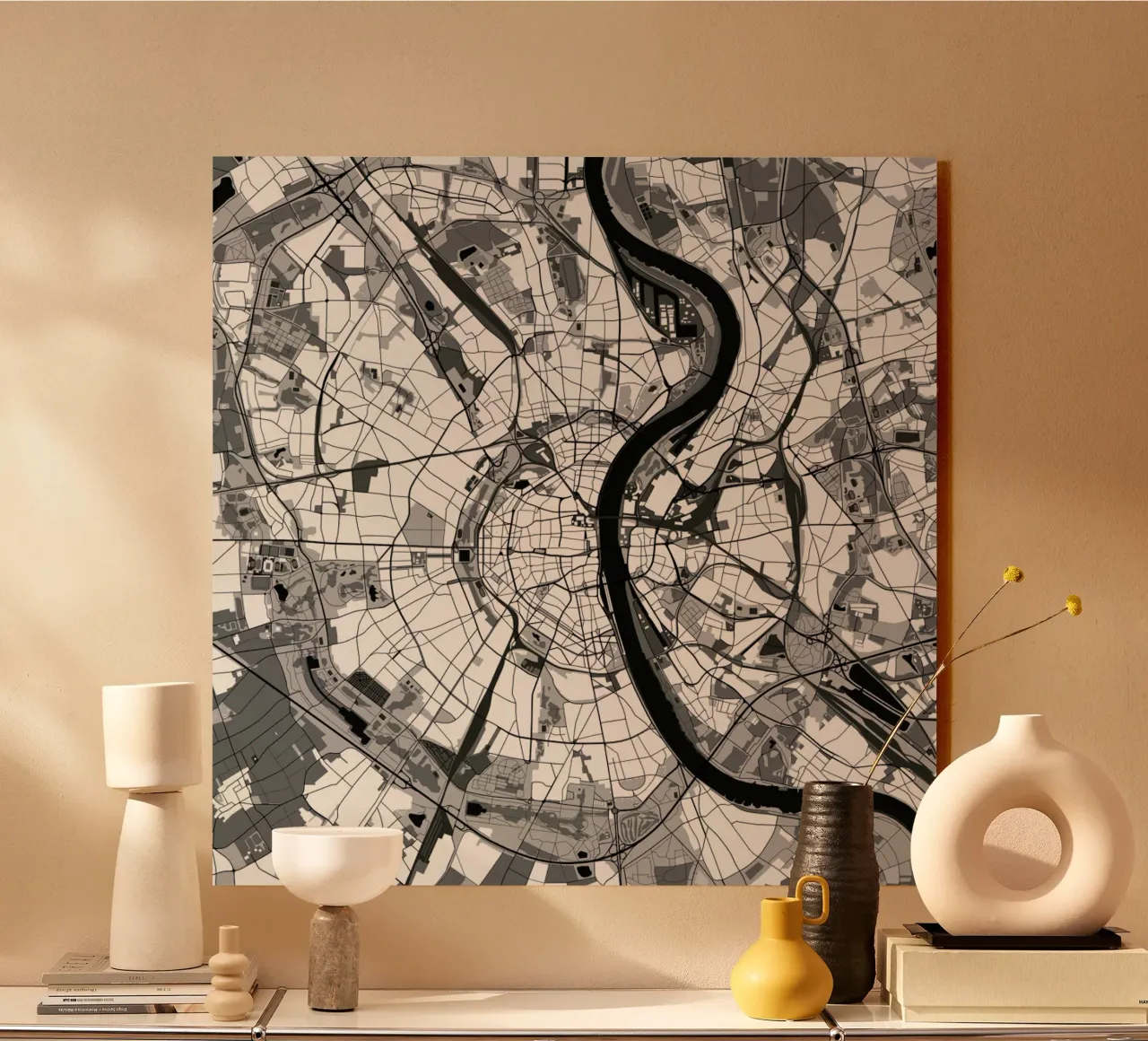 Cologne Black & White alluminio dibond da Planos Urbanos
