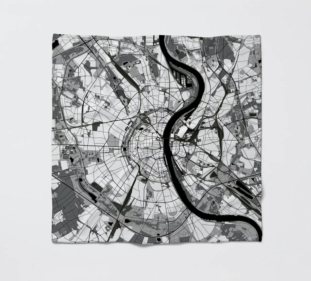 Cologne Black & White coperta in pile da Planos Urbanos