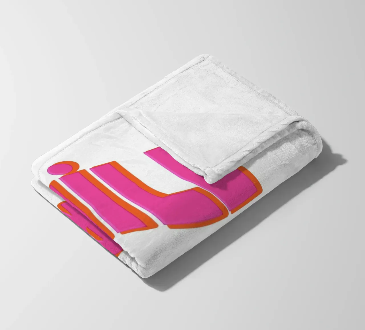 rosa "Chill Bro" coperta in pile da Carinaprint