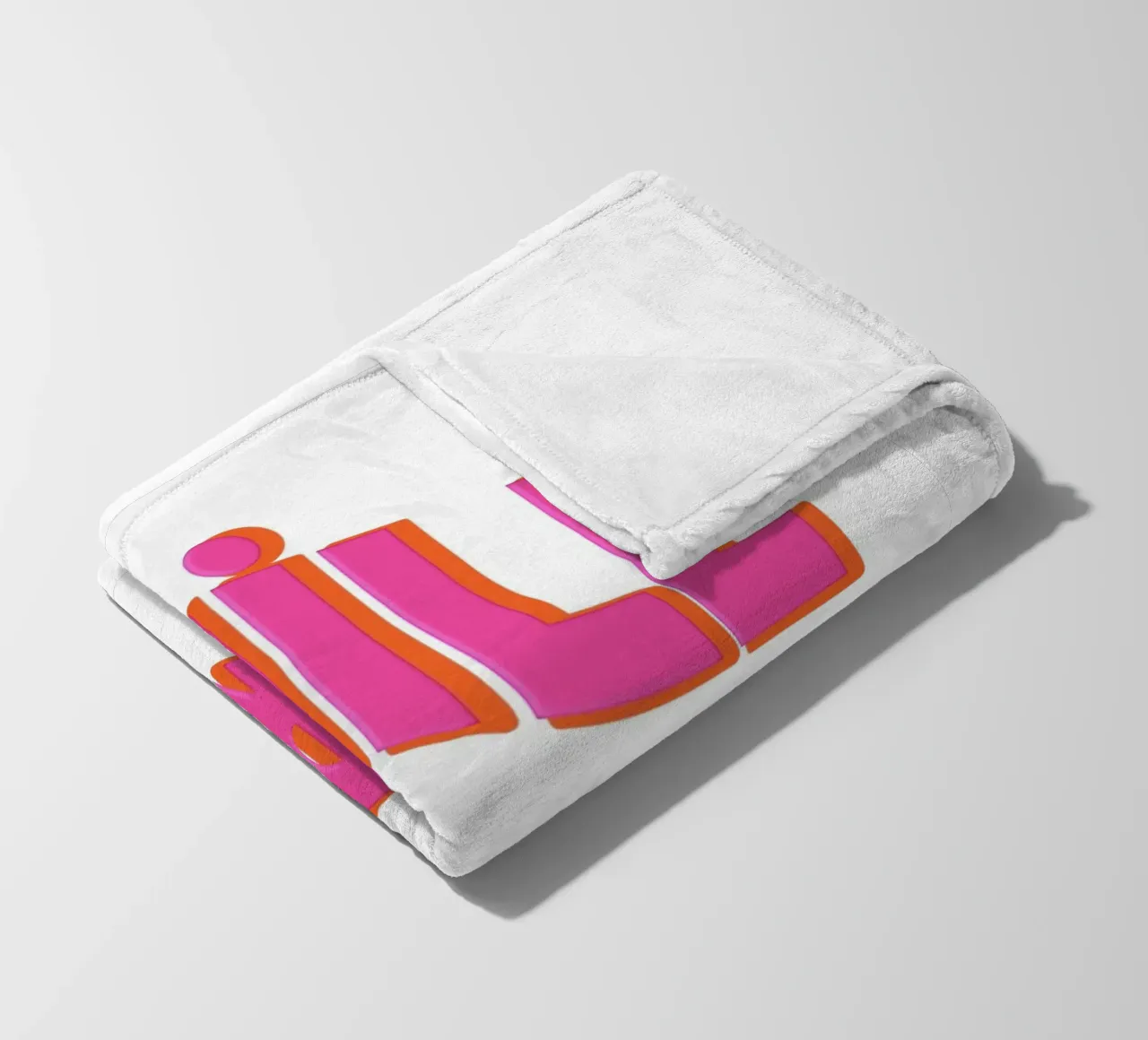 rosa "Chill Bro" coperta in pile da Carinaprint