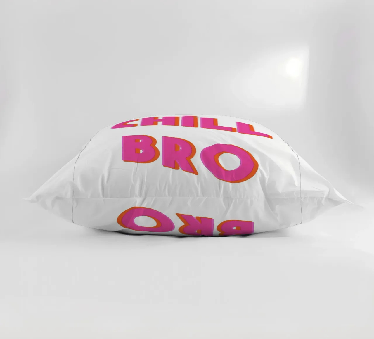 rosa "Chill Bro" cuscino da Carinaprint