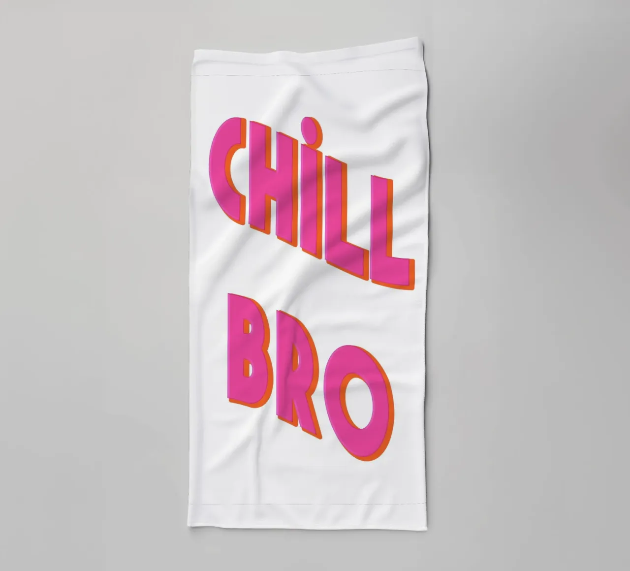 rosa "Chill Bro" asciugamano da bagno da Carinaprint