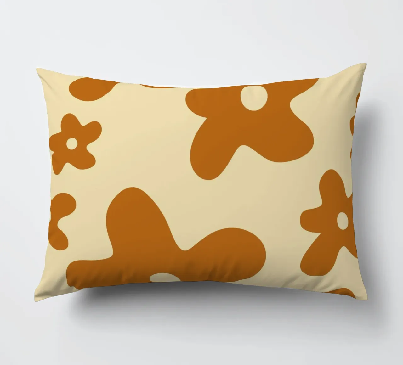 Simple Minimalist Flowers decorative cushion by MODERN NUANCE