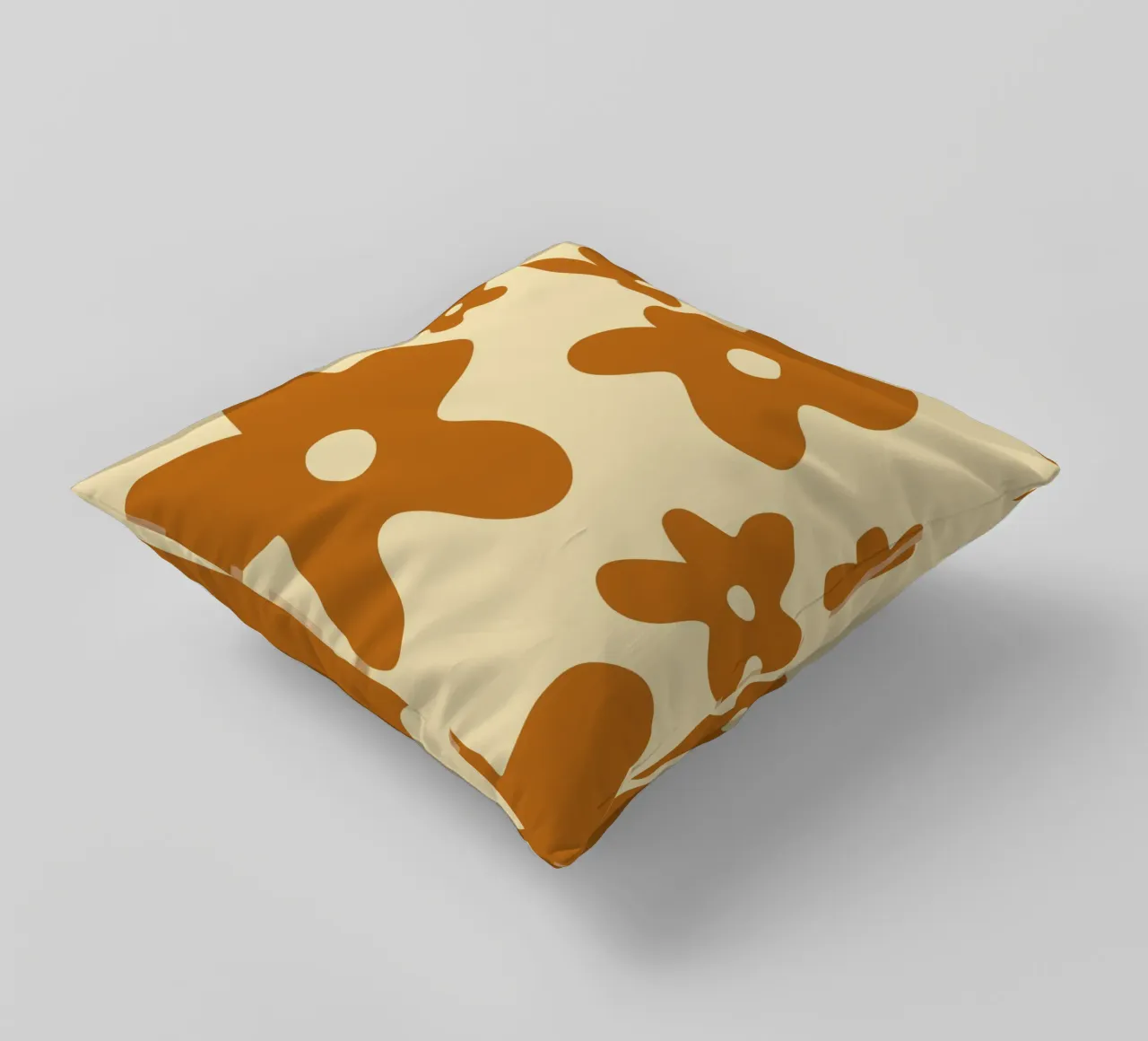 Simple Minimalist Flowers decorative cushion by MODERN NUANCE