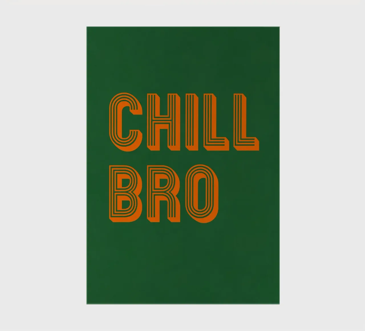 Chill Bro notebook by Carinaprint