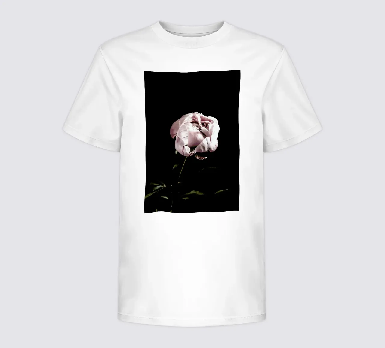 Peony Pink and Black kids t-shirt by Flora & Fauna