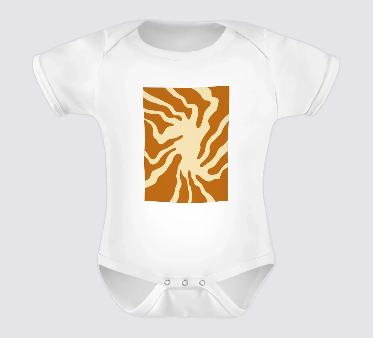 Linee d'onda minimaliste body neonato maniche corte da MODERN NUANCE