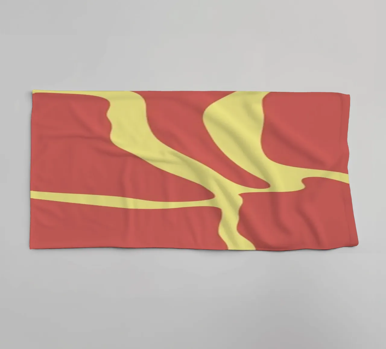 Minimalist Wave Lines towel by MODERN NUANCE