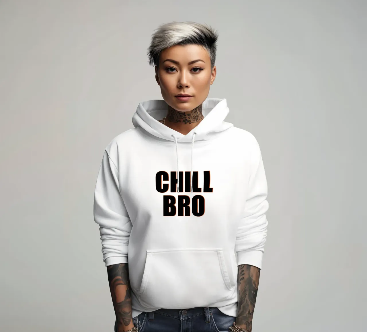 Cool "Chill Bro" felpa con cappuccio da Carinaprint