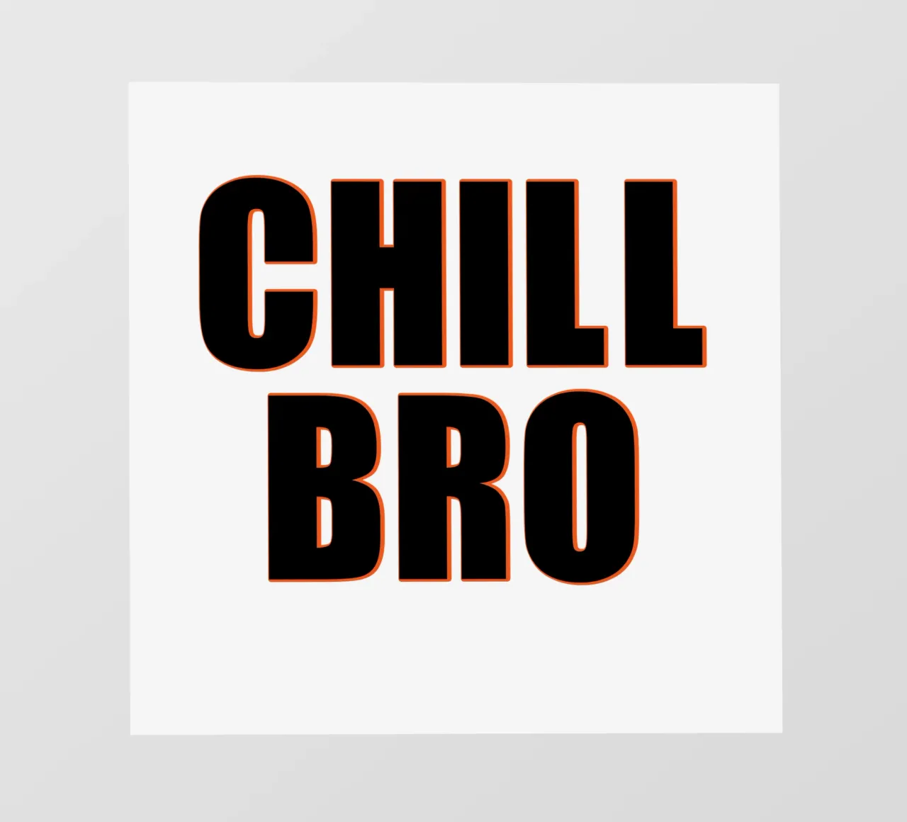 Cool "Chill Bro" telo in pvc da Carinaprint
