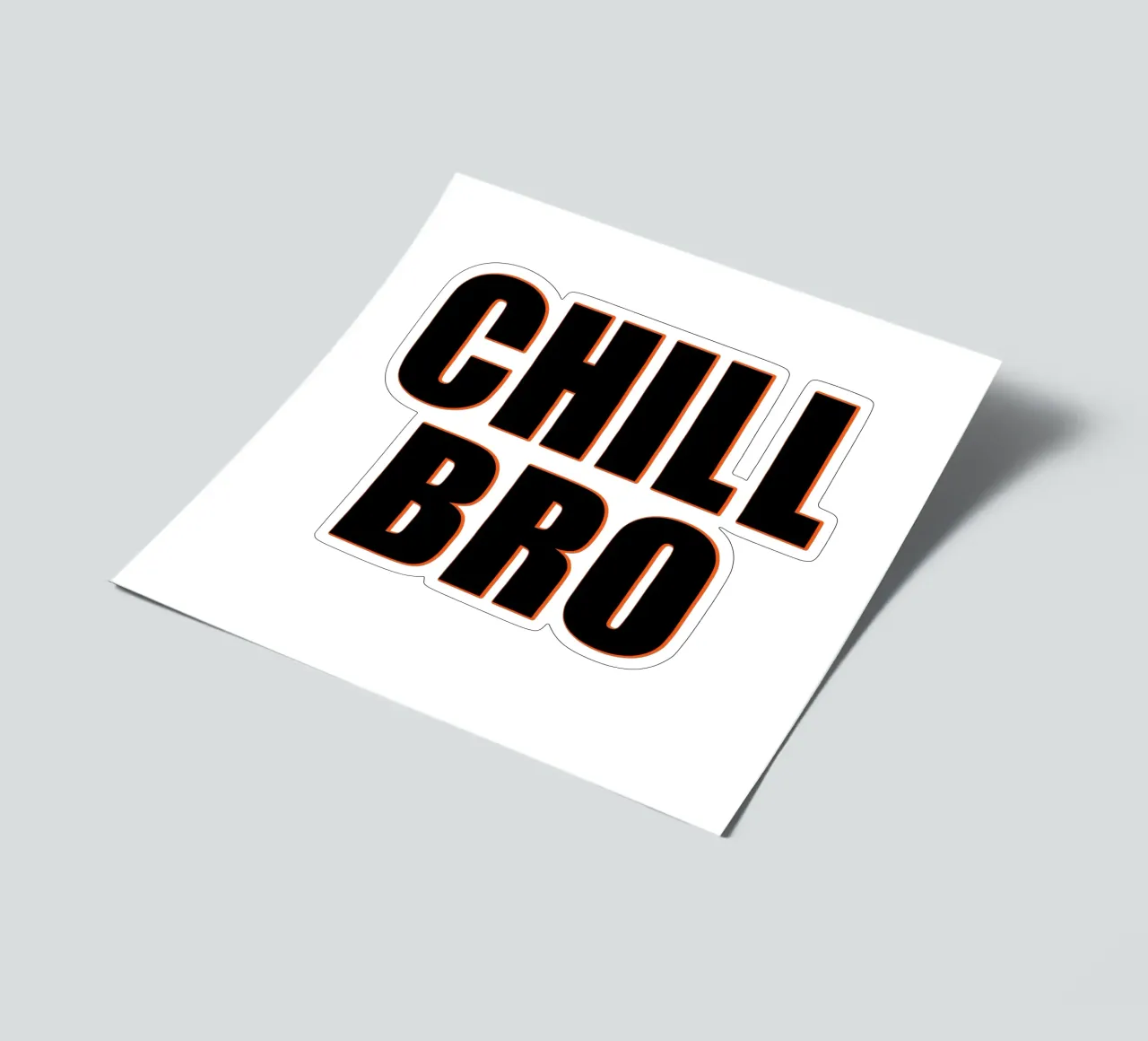 Cool "Chill Bro" sticker sheet by Carinaprint