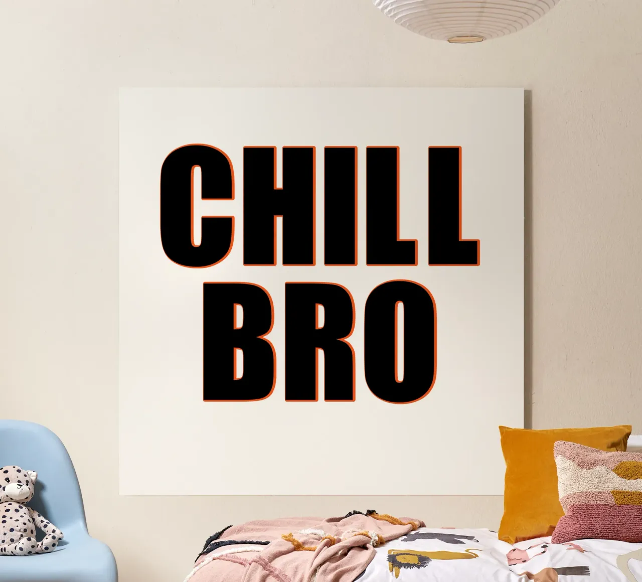Cool "Chill Bro" acrylic glass by Carinaprint