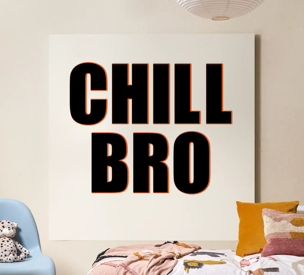 Cool "Chill Bro" canvas by Carinaprint