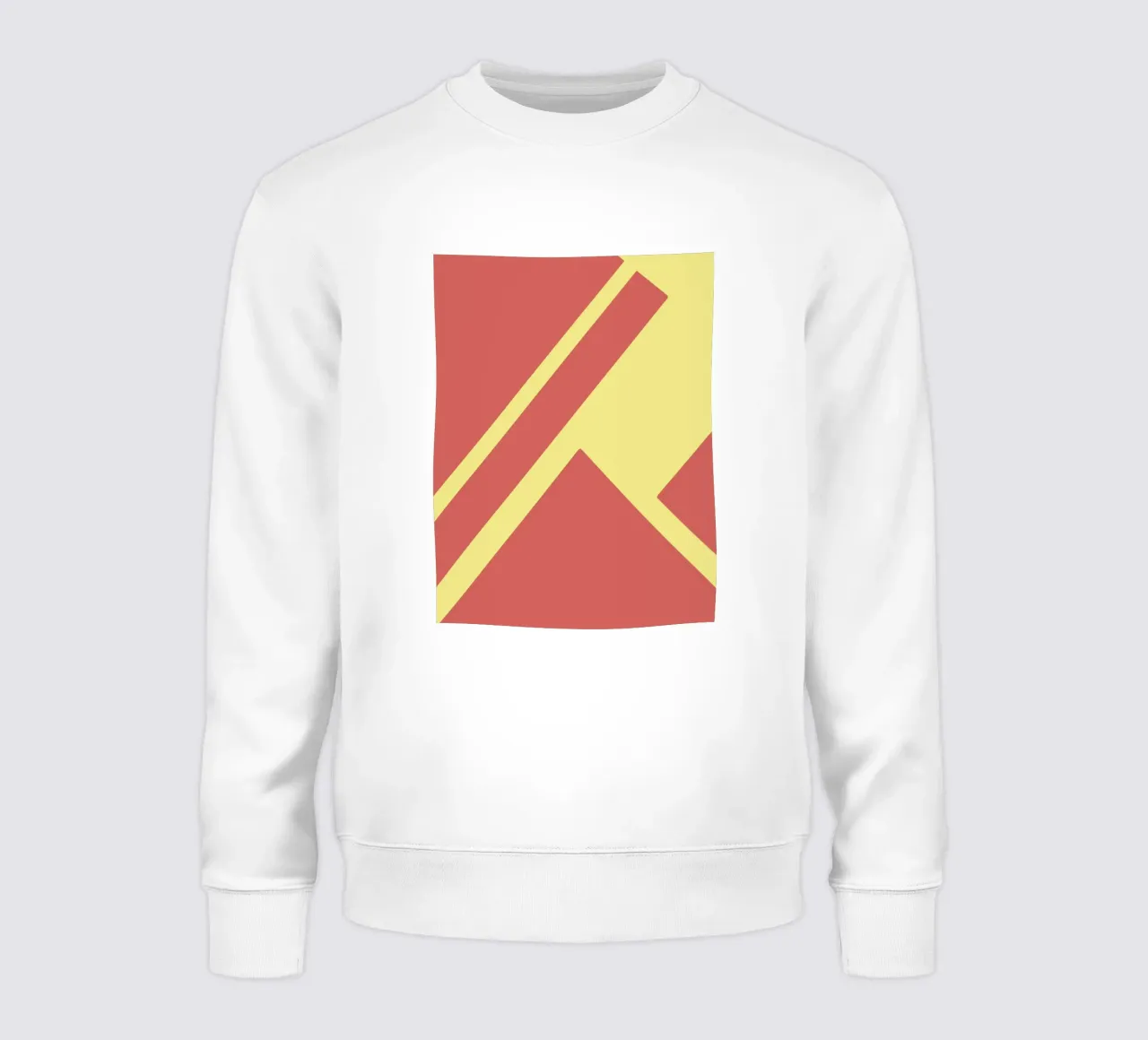 Minimalist Red Geometry sweatshirt by MODERN NUANCE