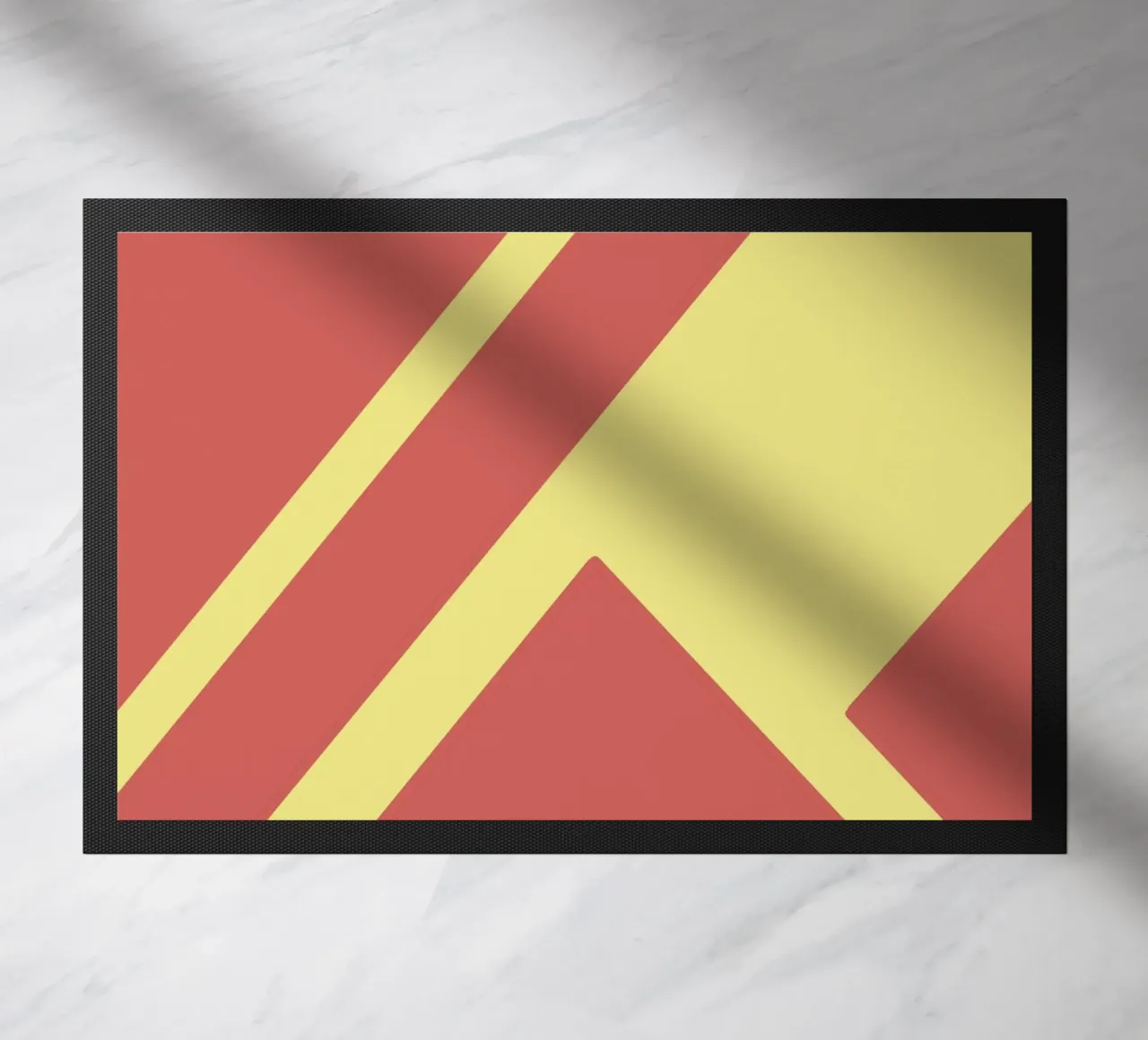 Geometria rossa minimalista zerbino da MODERN NUANCE