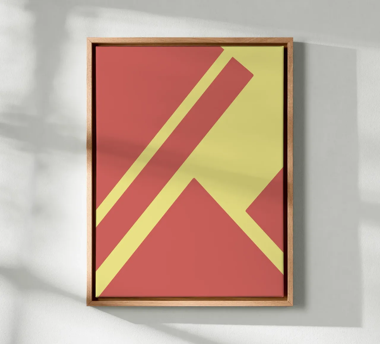 Minimalist Red Geometry canvas by MODERN NUANCE