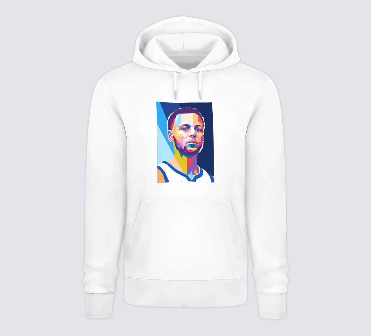 Ritratto pop art di Stephen Curry felpa con cappuccio da Hantamrata