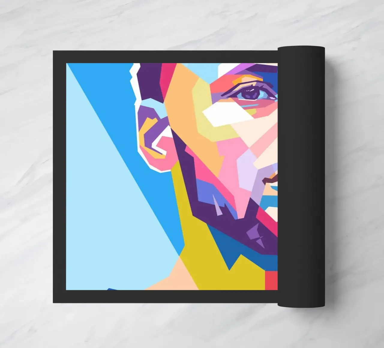 Ritratto pop art di Stephen Curry zerbino da Hantamrata