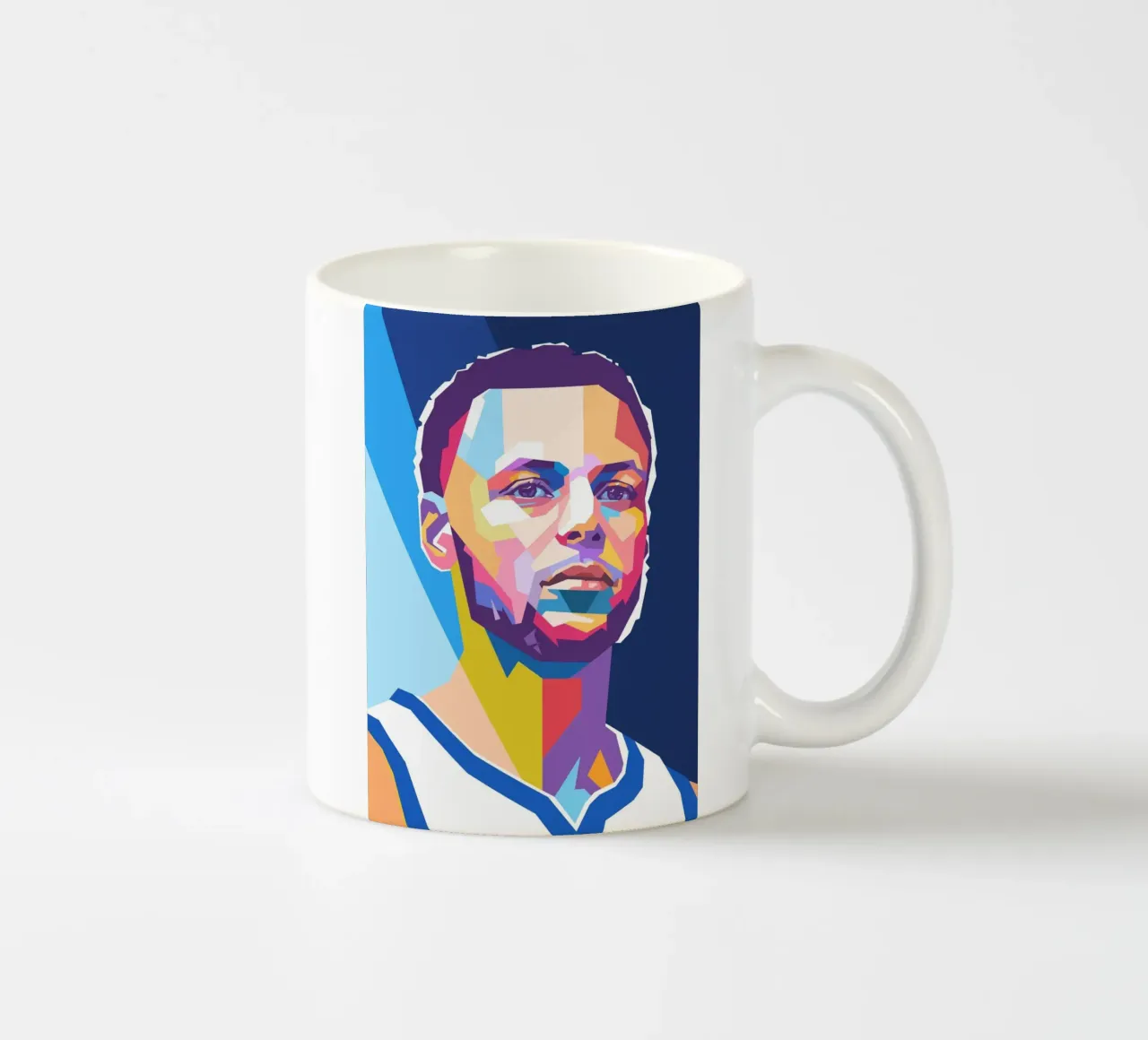 Ritratto pop art di Stephen Curry tazza in ceramica da Hantamrata