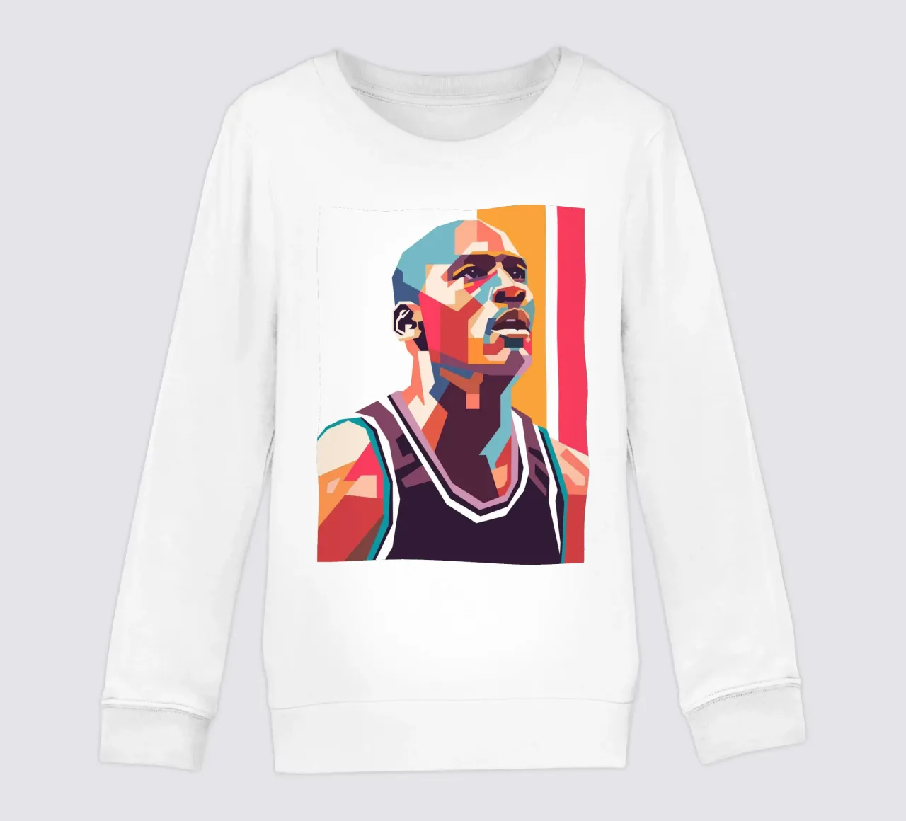 Ritratto pop art di Michael Jordan felpa bambino da Hantamrata
