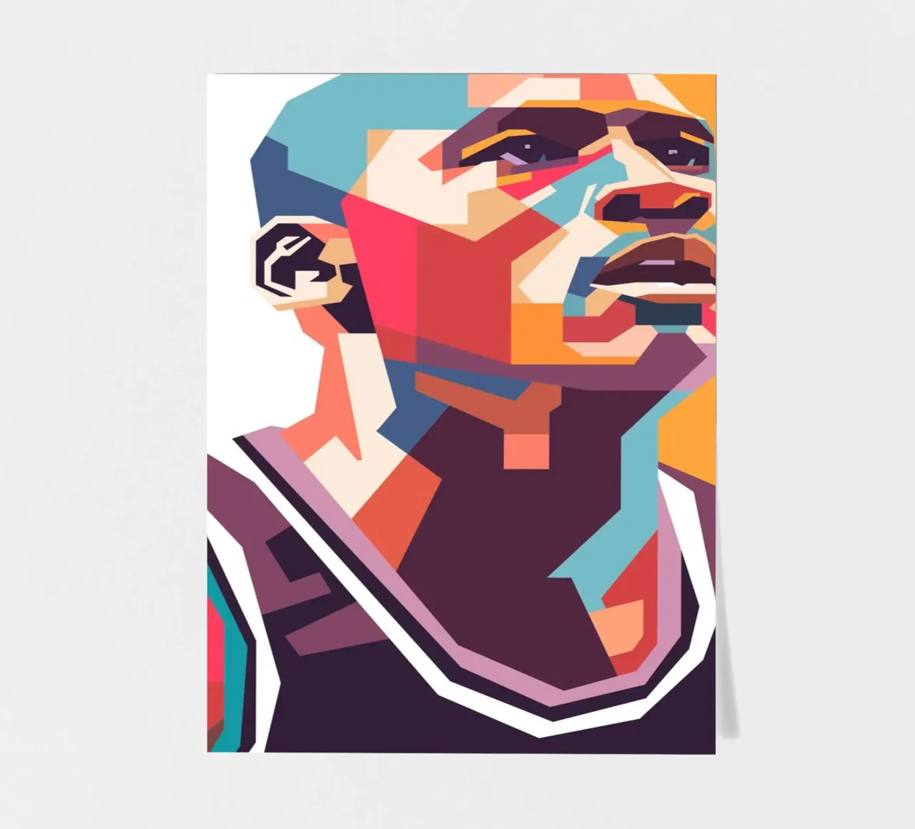 Michael Jordan pop art portrait sticker sheet by Hantamrata