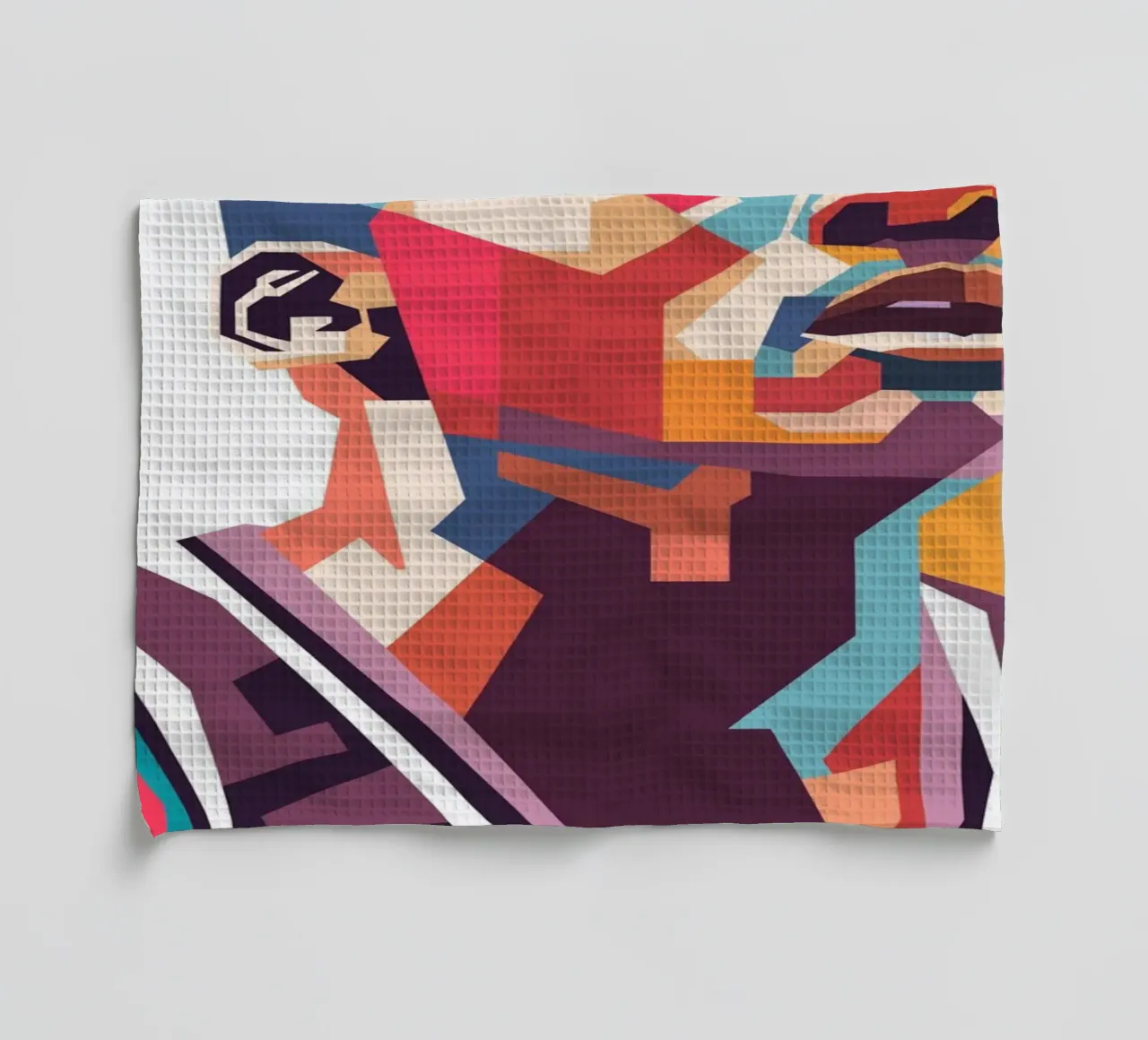 Portrait pop art de Michael Jordan torchon de Hantamrata