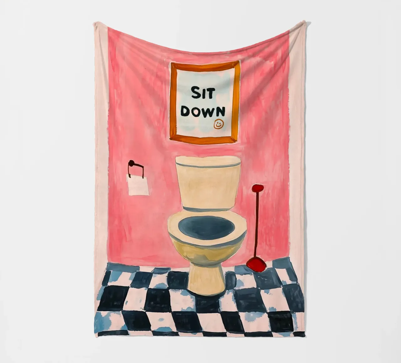 Please sit down Fleecedecke von Carinaprint