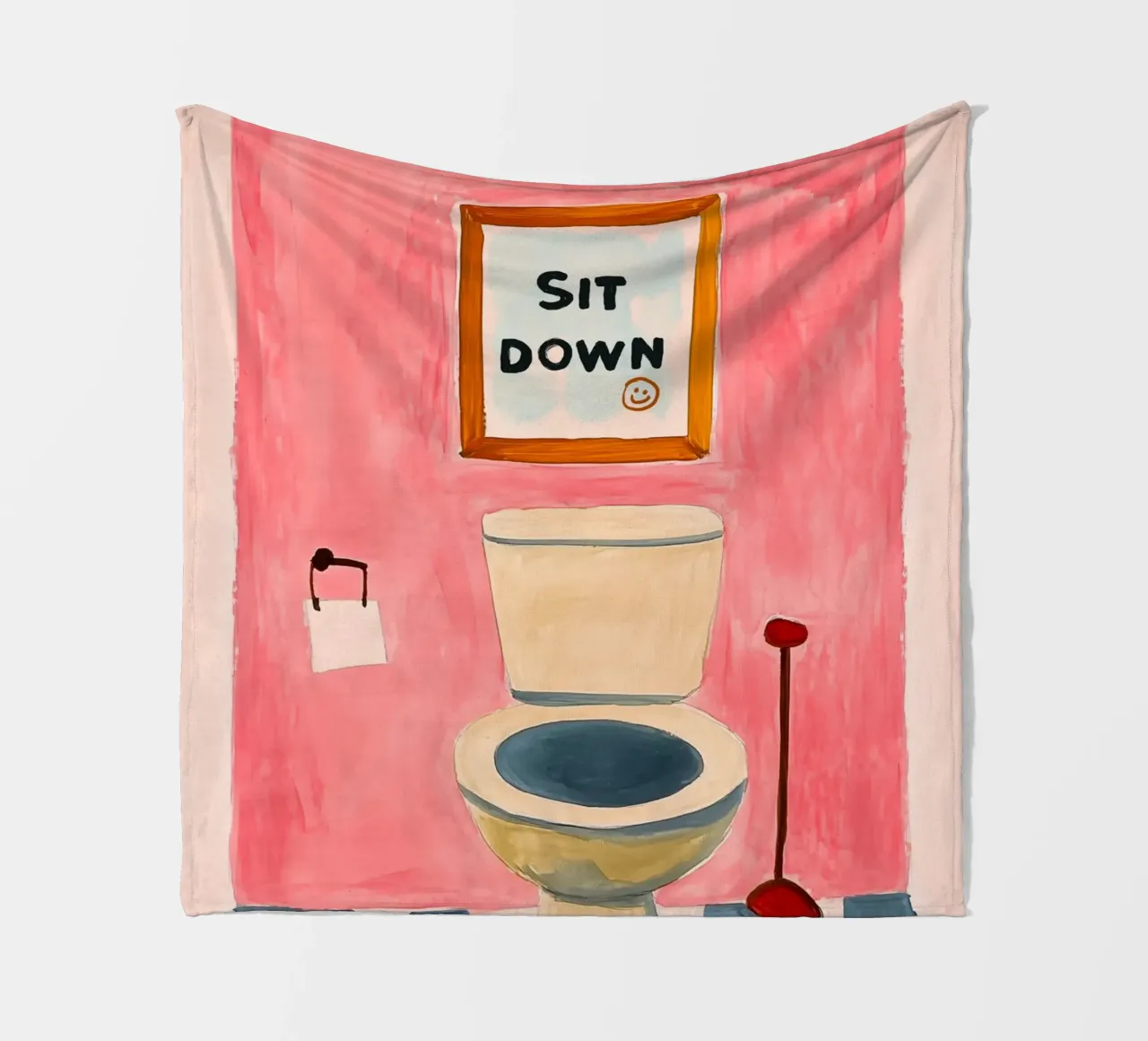 Please sit down Fleecedecke von Carinaprint