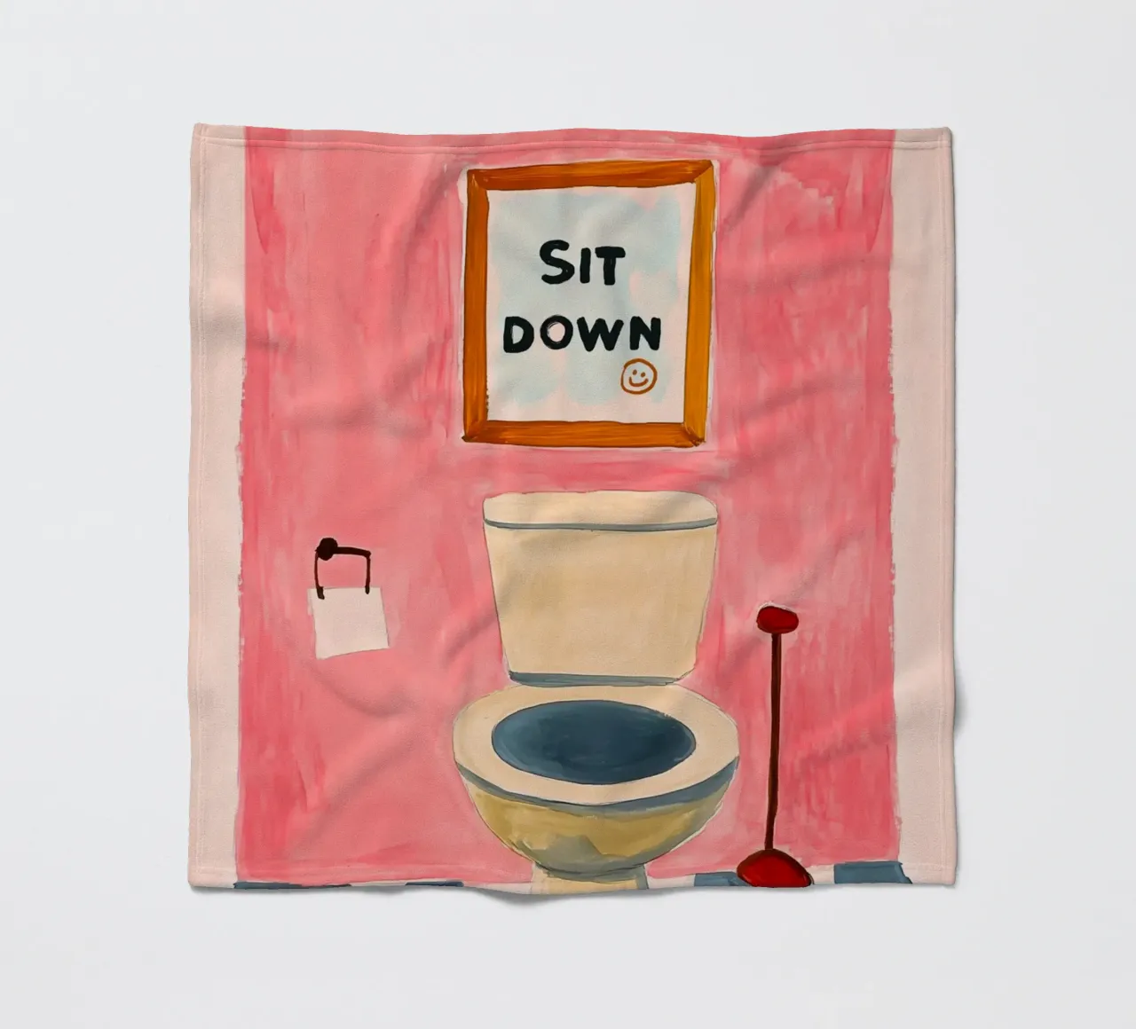 Please sit down Fleecedecke von Carinaprint