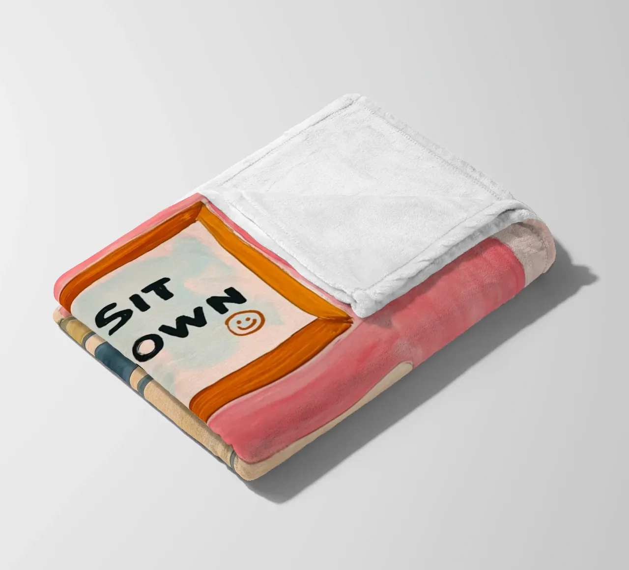 Please sit down Fleecedecke von Carinaprint