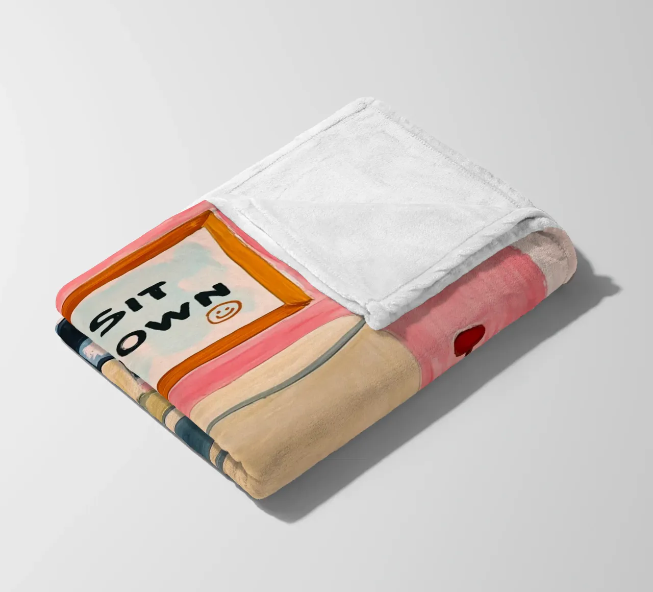 Please sit down Fleecedecke von Carinaprint