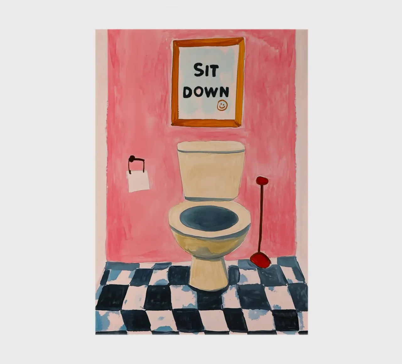 Please sit down notebook by Carinaprint