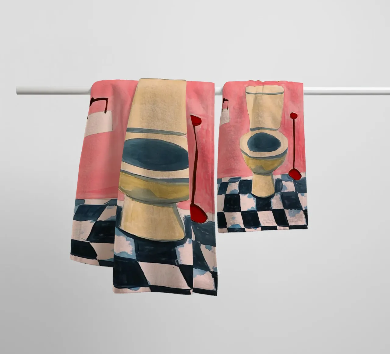 Please sit down towel by Carinaprint
