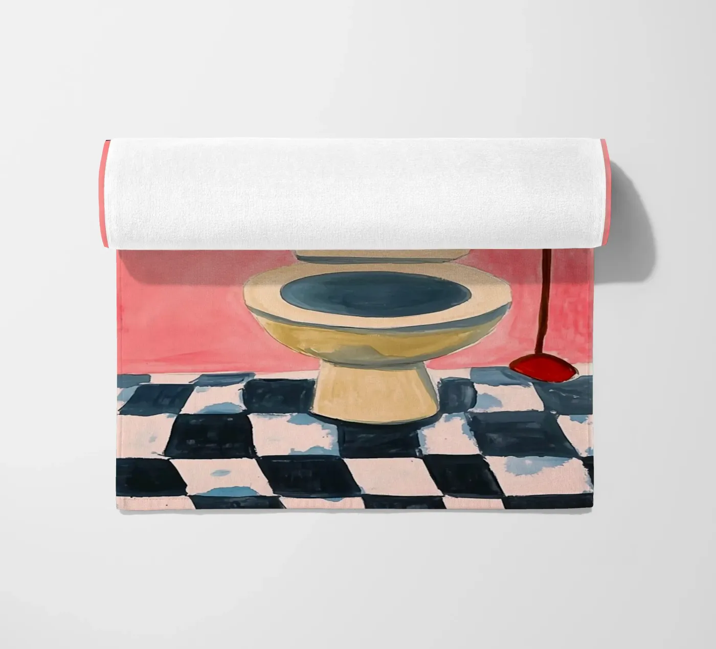 S'il vous plaît, asseyez-vous serviette de plage de Carinaprint