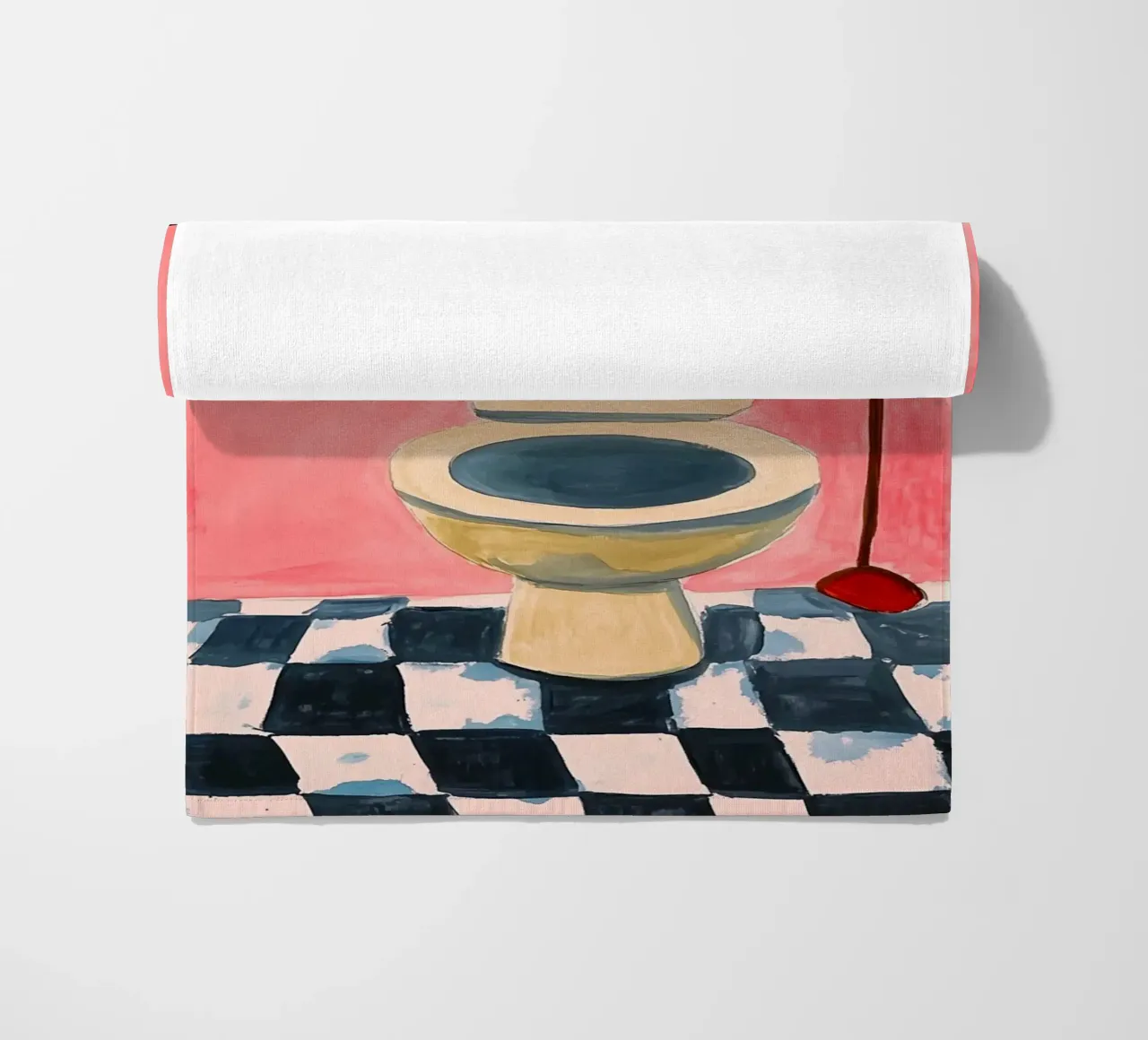 Please sit down beach towel by Carinaprint